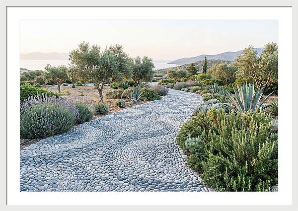 Pebble Mosaic Pathway Through Nature