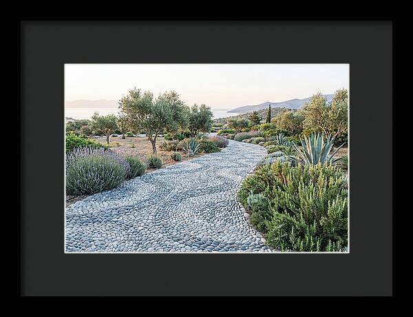 Pebble Mosaic Pathway Through Nature