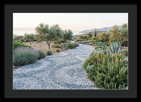 Pebble Mosaic Pathway Through Nature