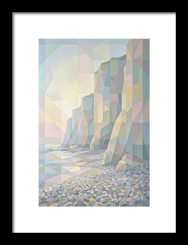 Pebbly Beach Beneath Tall Cliffs