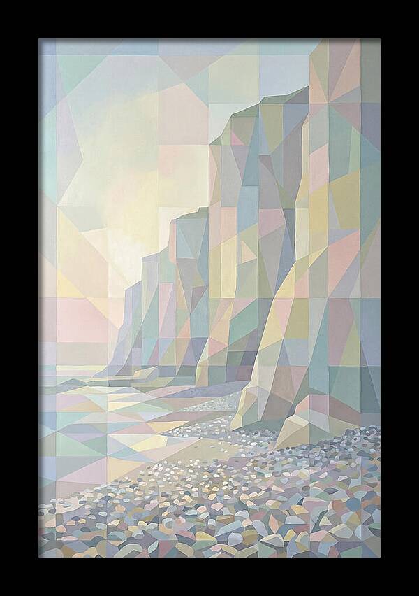 Pebbly Beach Beneath Tall Cliffs