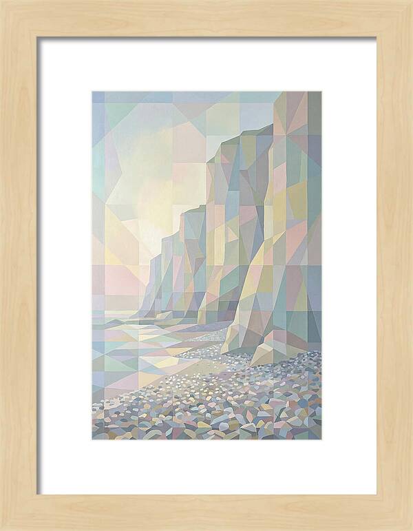 Pebbly Beach Beneath Tall Cliffs