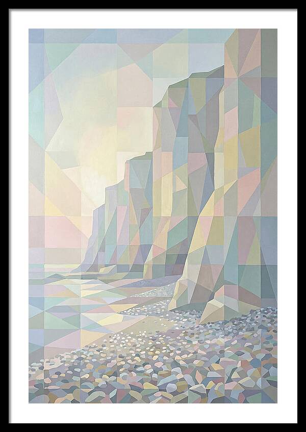 Pebbly Beach Beneath Tall Cliffs