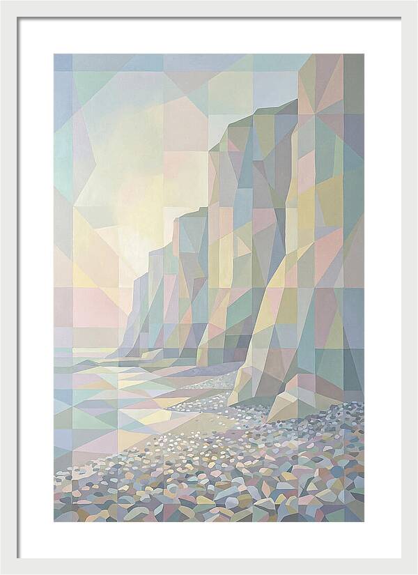 Pebbly Beach Beneath Tall Cliffs
