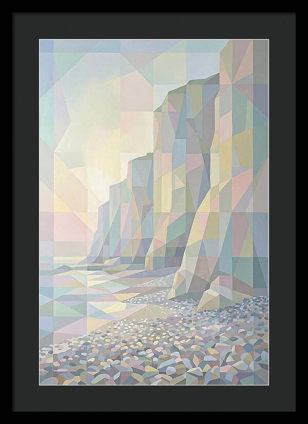 Pebbly Beach Beneath Tall Cliffs