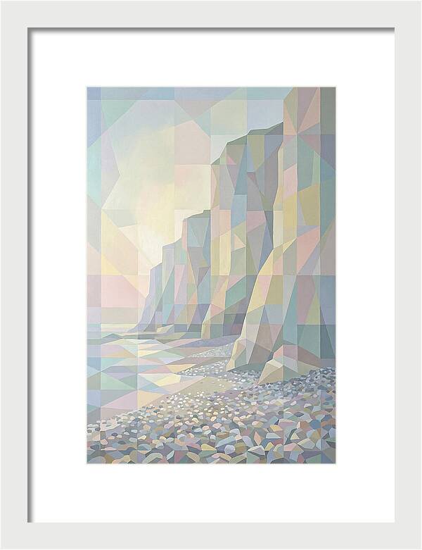 Pebbly Beach Beneath Tall Cliffs