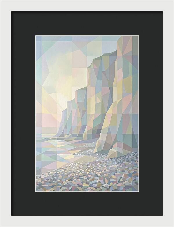 Pebbly Beach Beneath Tall Cliffs