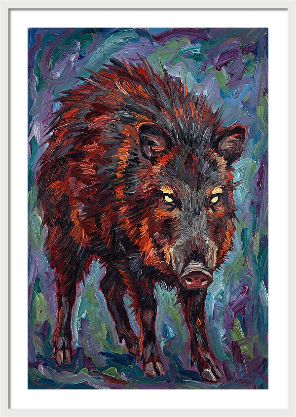 Peccary In Expressionist Style