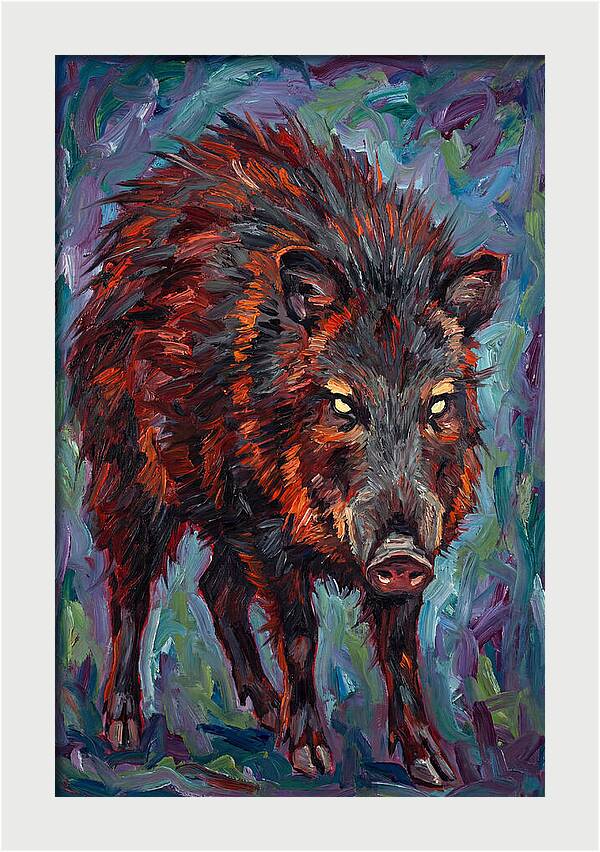 Peccary In Expressionist Style