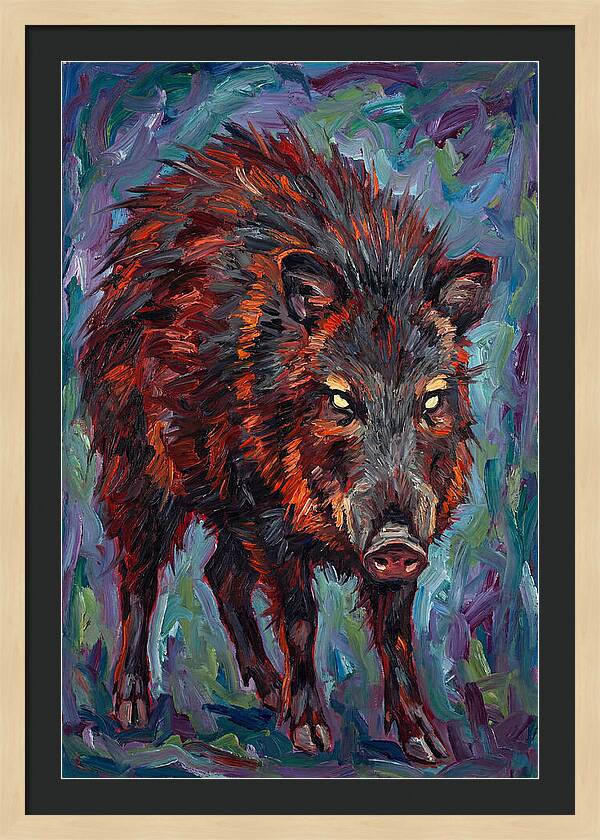 Peccary In Expressionist Style
