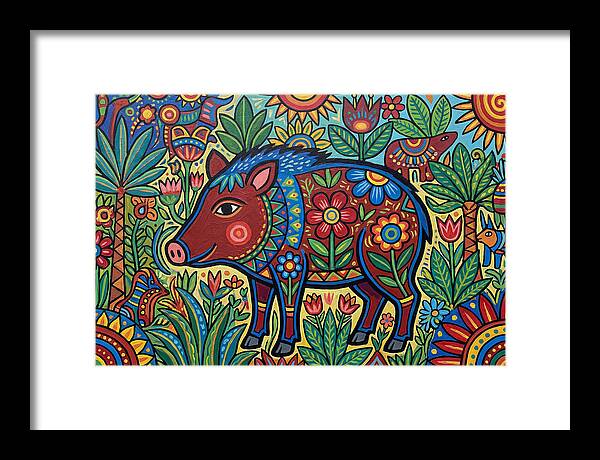 Peccary In Vibrant Nature