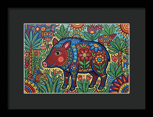 Peccary In Vibrant Nature