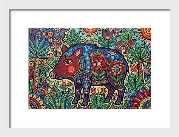 Peccary In Vibrant Nature