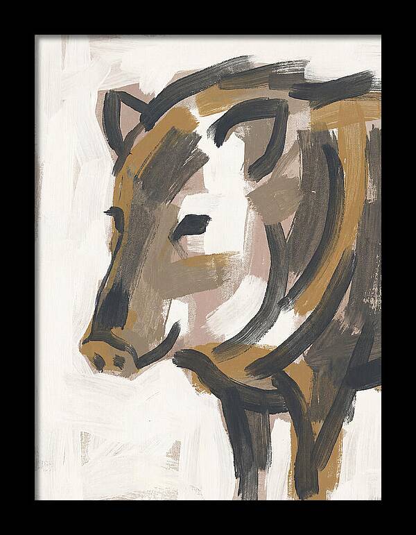 Peccary Portrait In Minimal Style