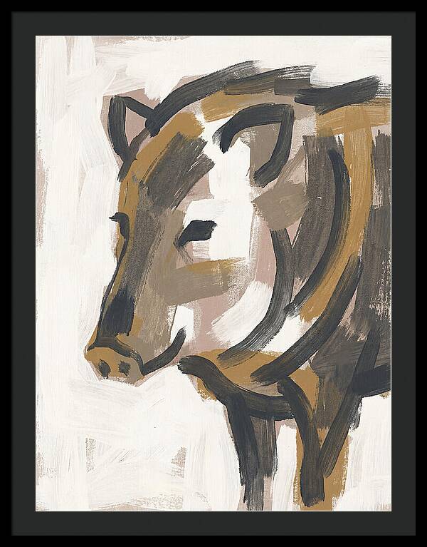 Peccary Portrait In Minimal Style
