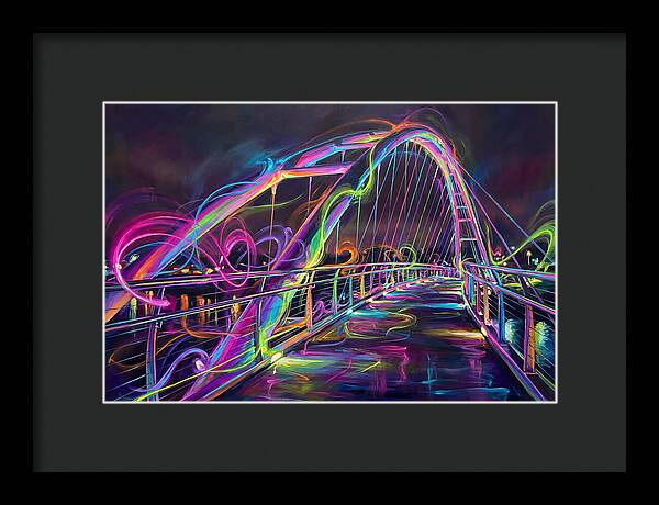 Pedestrian Bridge At Night