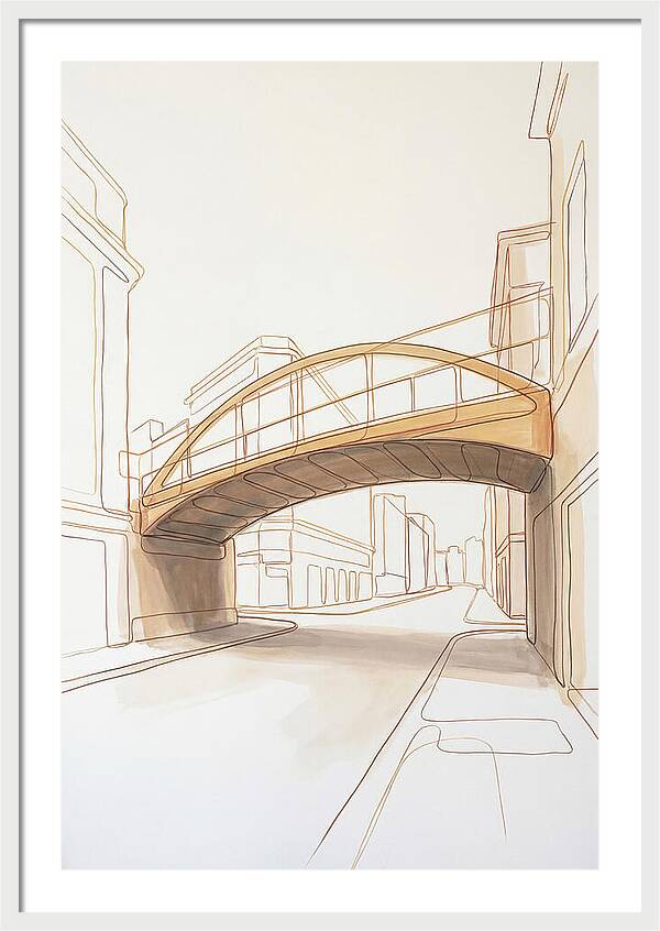 Pedestrian Bridge Over City Street