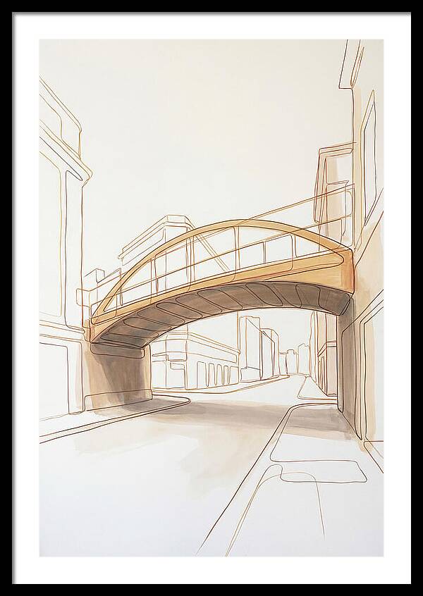 Pedestrian Bridge Over City Street