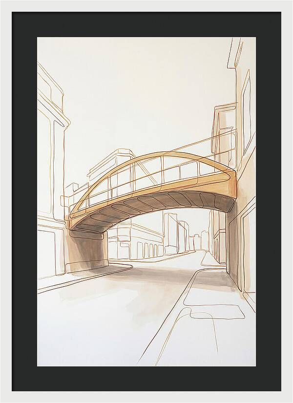 Pedestrian Bridge Over City Street