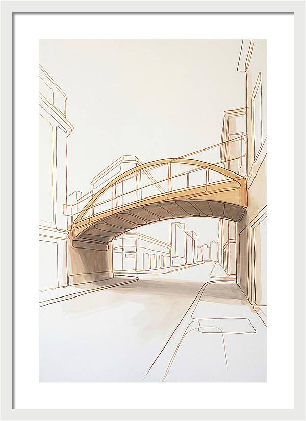 Pedestrian Bridge Over City Street