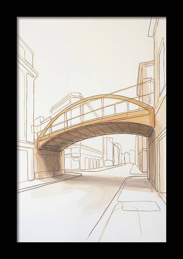 Pedestrian Bridge Over City Street