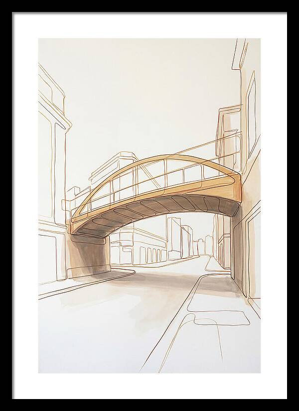 Pedestrian Bridge Over City Street