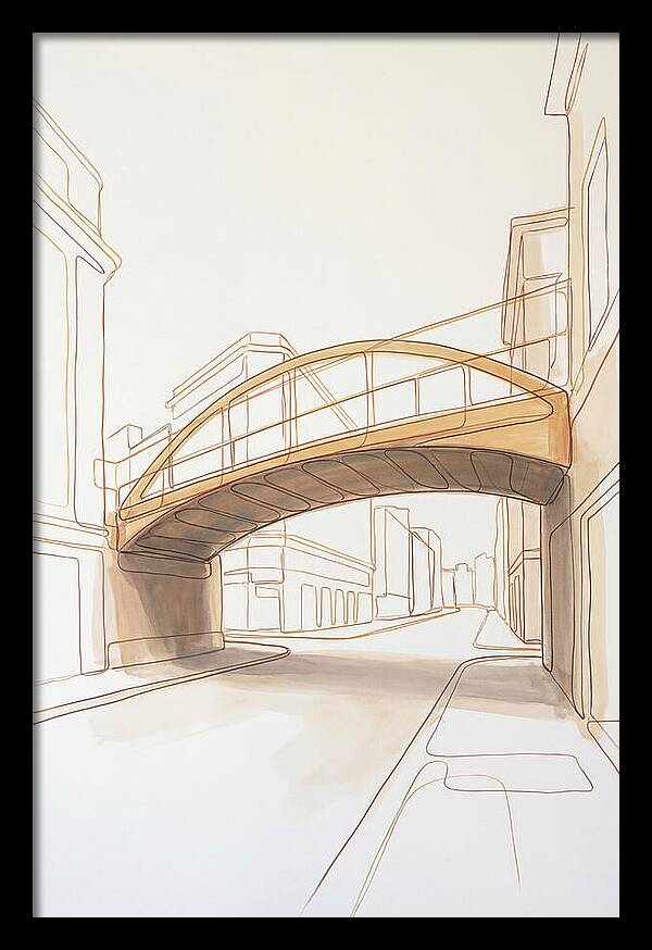 Pedestrian Bridge Over City Street