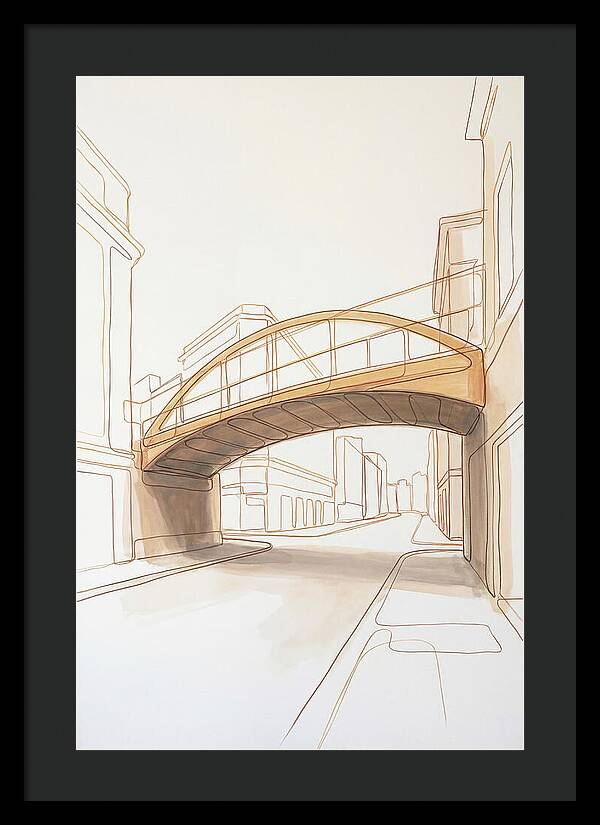 Pedestrian Bridge Over City Street