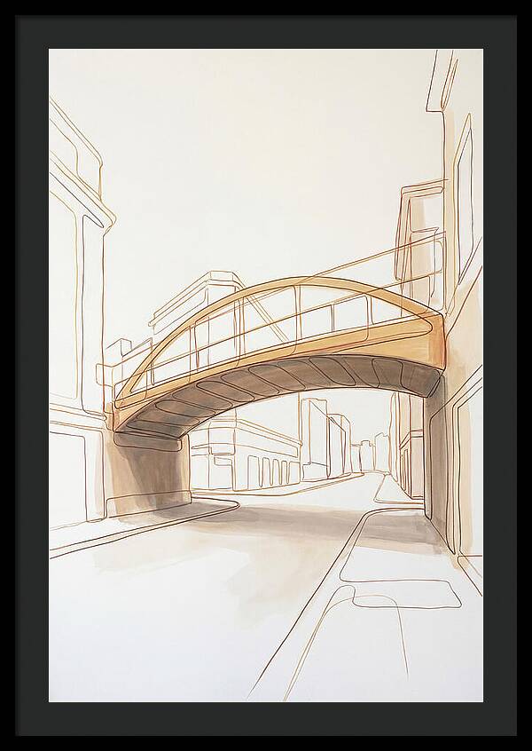 Pedestrian Bridge Over City Street