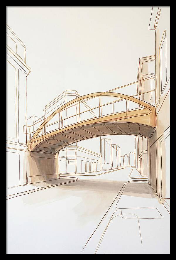 Pedestrian Bridge Over City Street