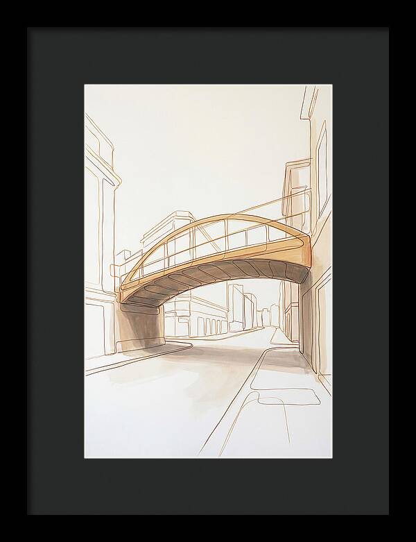 Pedestrian Bridge Over City Street