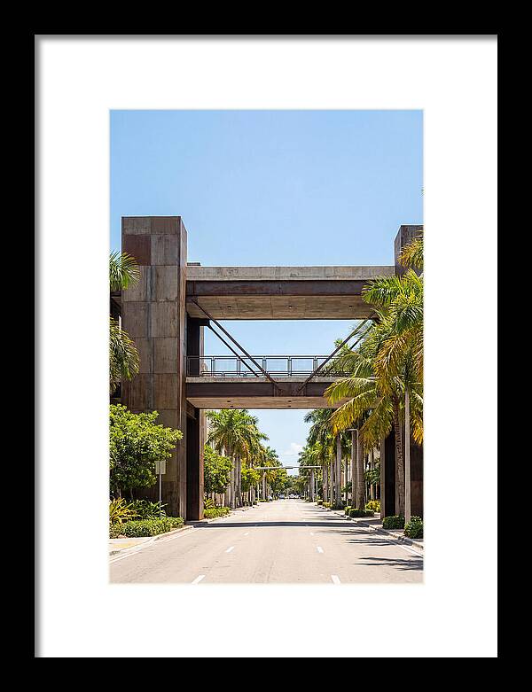 Pedestrian Bridge Over City Street