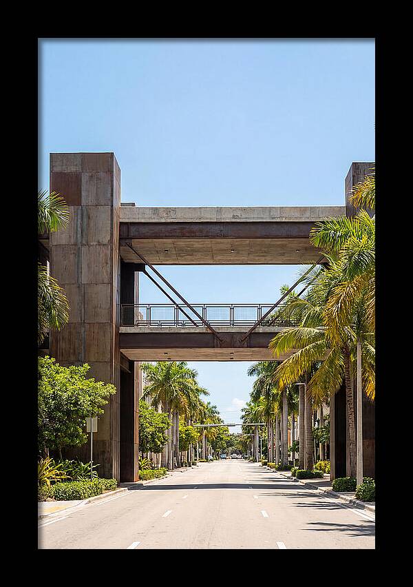 Pedestrian Bridge Over City Street