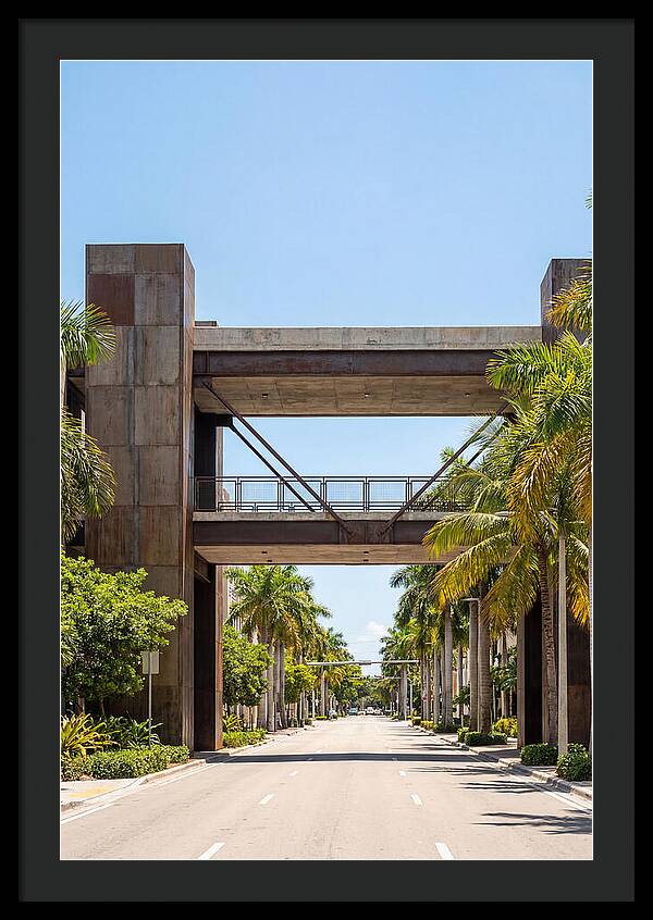 Pedestrian Bridge Over City Street