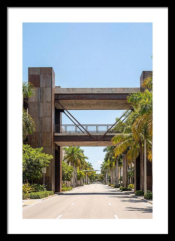 Pedestrian Bridge Over City Street