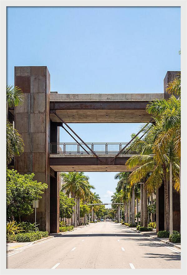 Pedestrian Bridge Over City Street