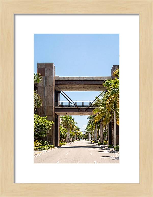 Pedestrian Bridge Over City Street