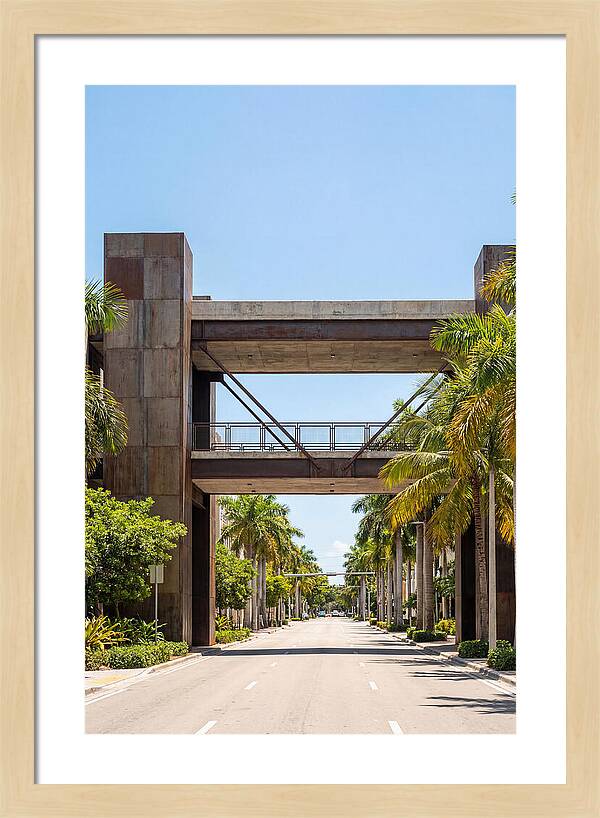 Pedestrian Bridge Over City Street