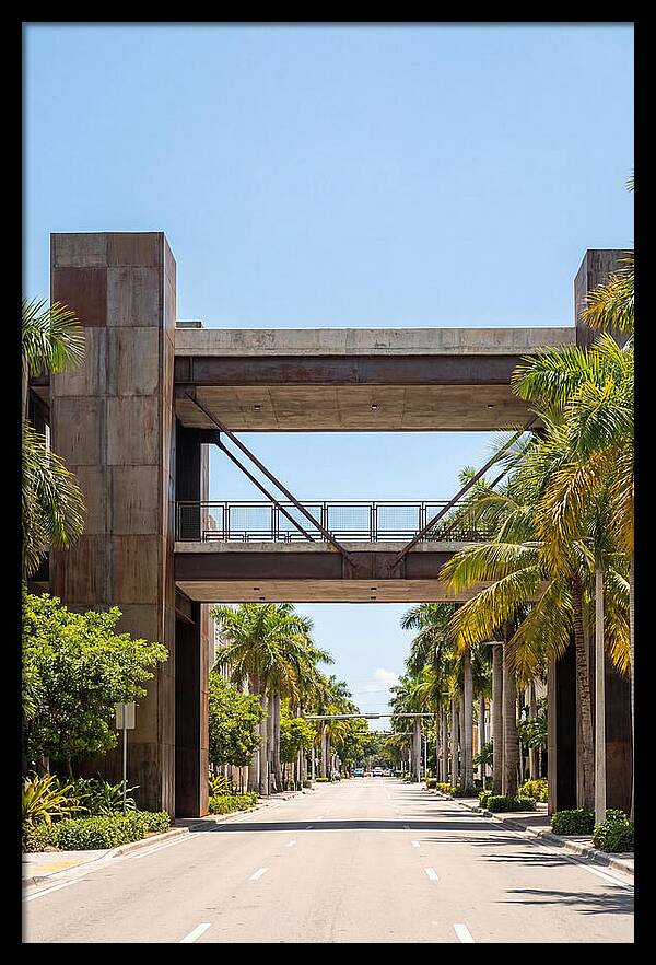 Pedestrian Bridge Over City Street