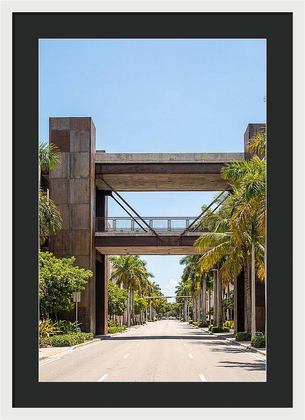 Pedestrian Bridge Over City Street