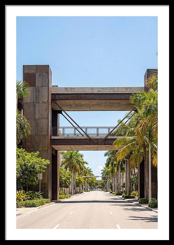 Pedestrian Bridge Over City Street