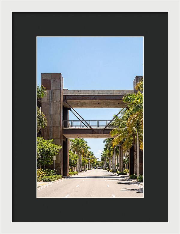 Pedestrian Bridge Over City Street