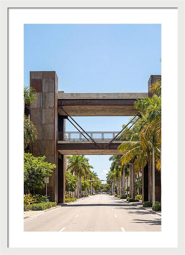 Pedestrian Bridge Over City Street