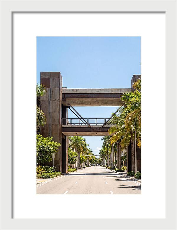 Pedestrian Bridge Over City Street