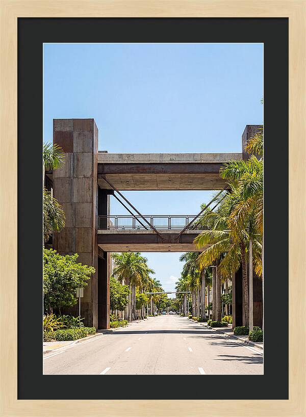 Pedestrian Bridge Over City Street