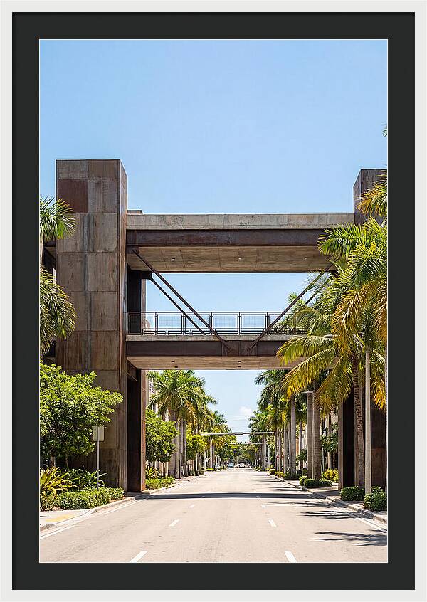 Pedestrian Bridge Over City Street