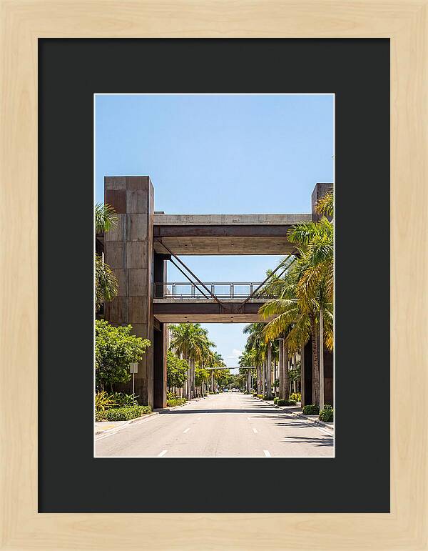 Pedestrian Bridge Over City Street