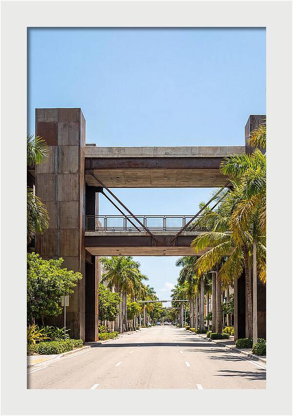 Pedestrian Bridge Over City Street