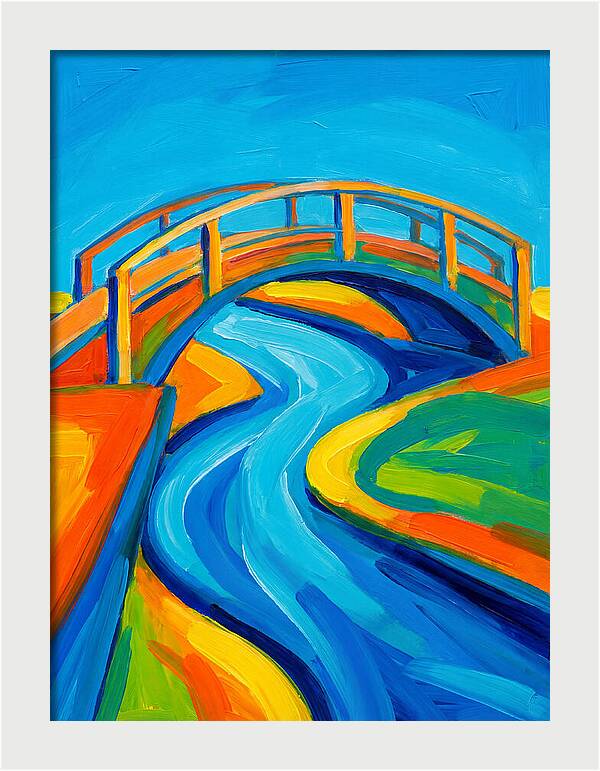 Pedestrian Bridge Over Water