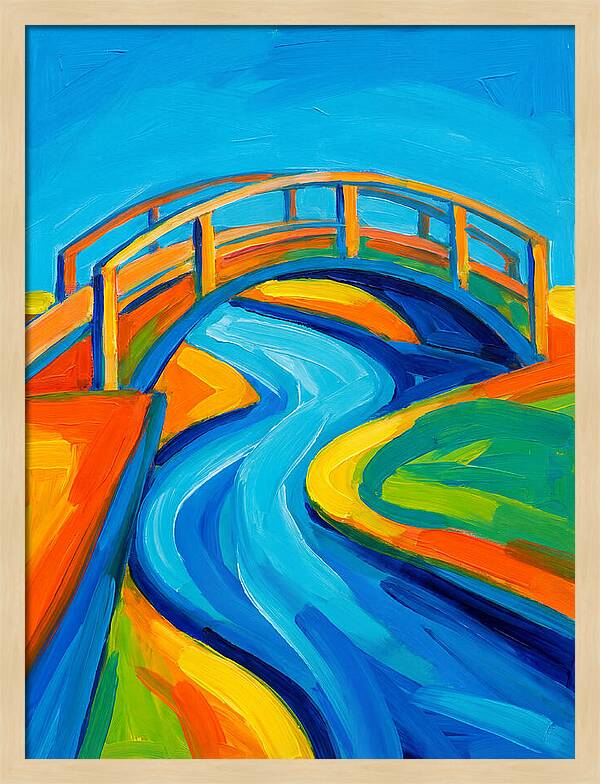 Pedestrian Bridge Over Water